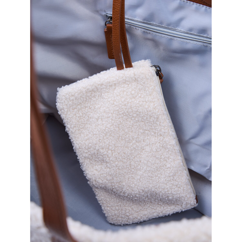 Family Bag Sac A Langer - Teddy Ecru (Childhome) - Image 9