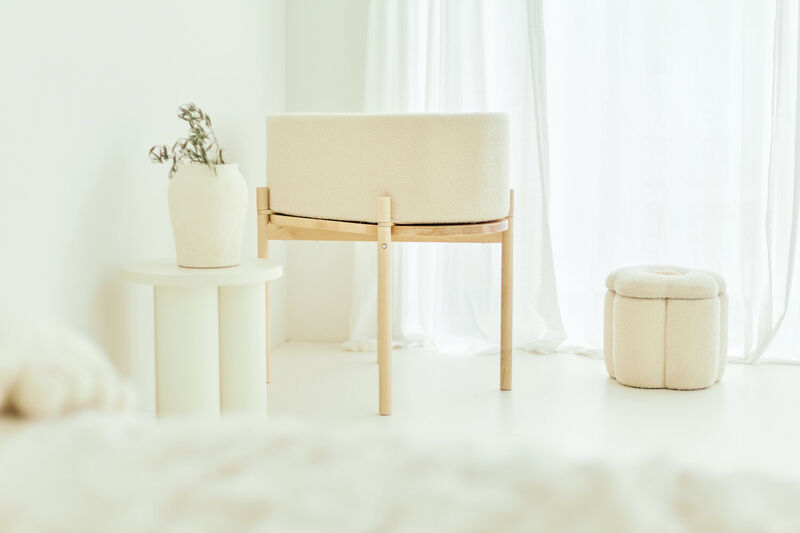 Teddy Cradle - off white  - 79x45x82cm 