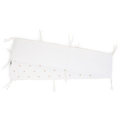 Contour De Parc - 35x340 Cm - Jersey + Mousseline - Hearts