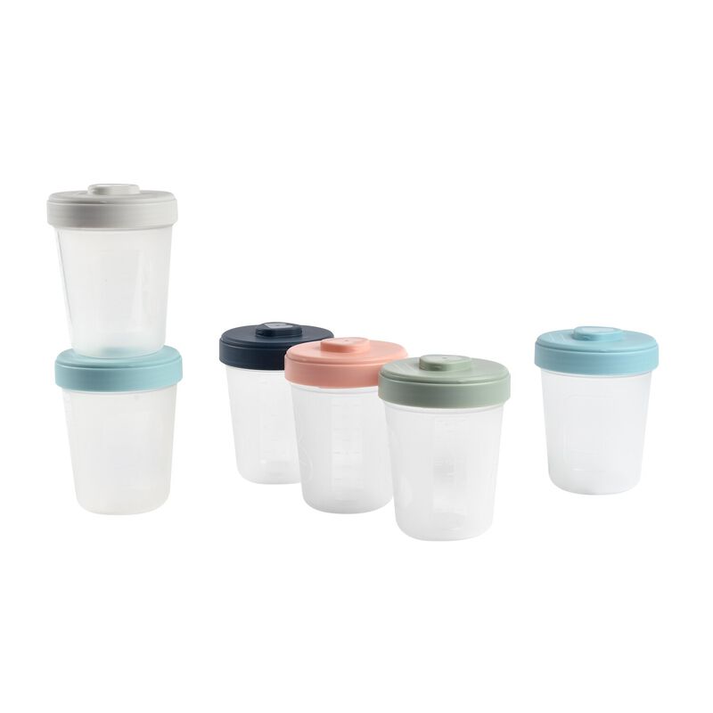 Toddler Food Storage Set -6 Clip Portions Container (6x250 ml) 