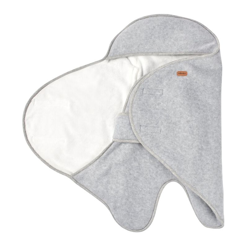Babynomade&reg; double fleece heather grey