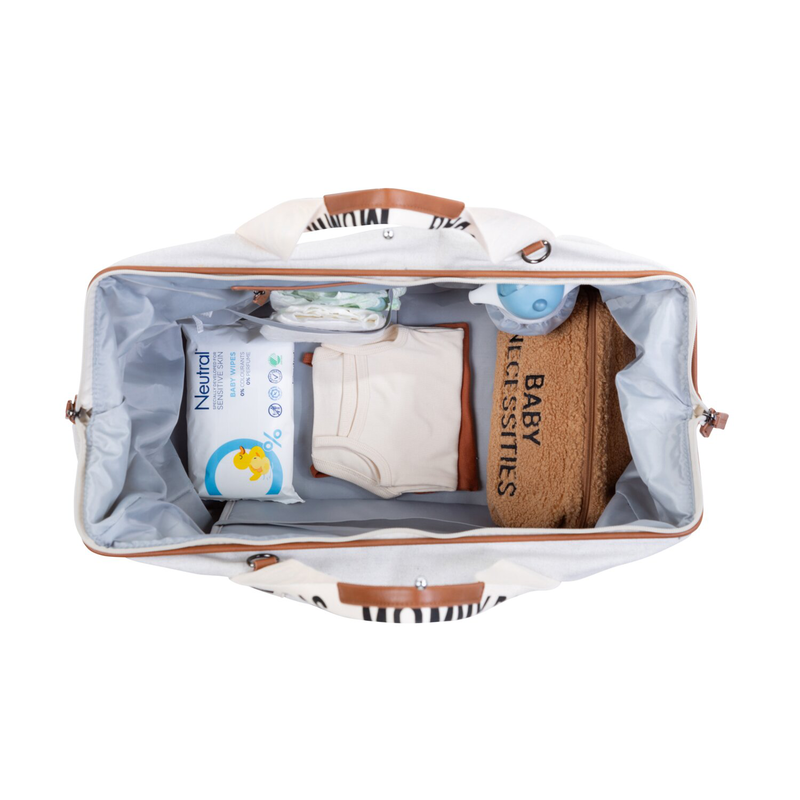 Mommy Bag ® Sac A Langer – Signature - Toile - Ecru (Childhome) - Image 9