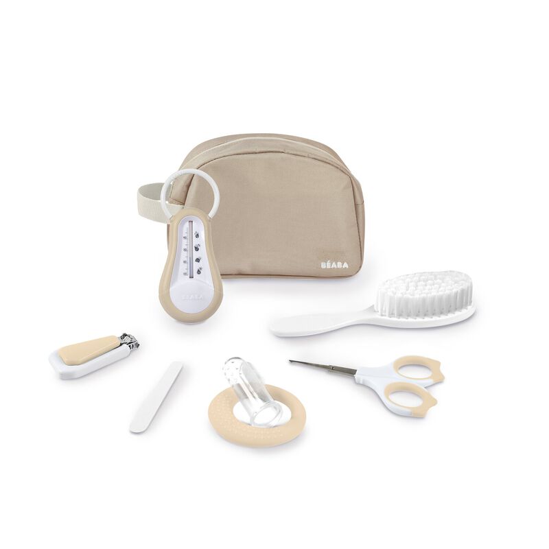 Toiletry bag with 7 accessories - Clay Earth