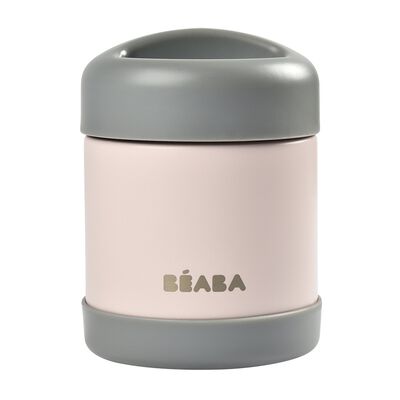 Thermo Portion Stainless Steel Isothermal Food Jar Container 300 ml (Dark mist/Light pink)