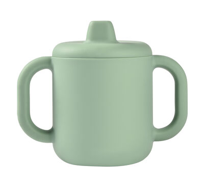 Silicone learning cup sage green