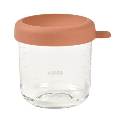 Glass Baby Food Jars 250ML - Terracotta 