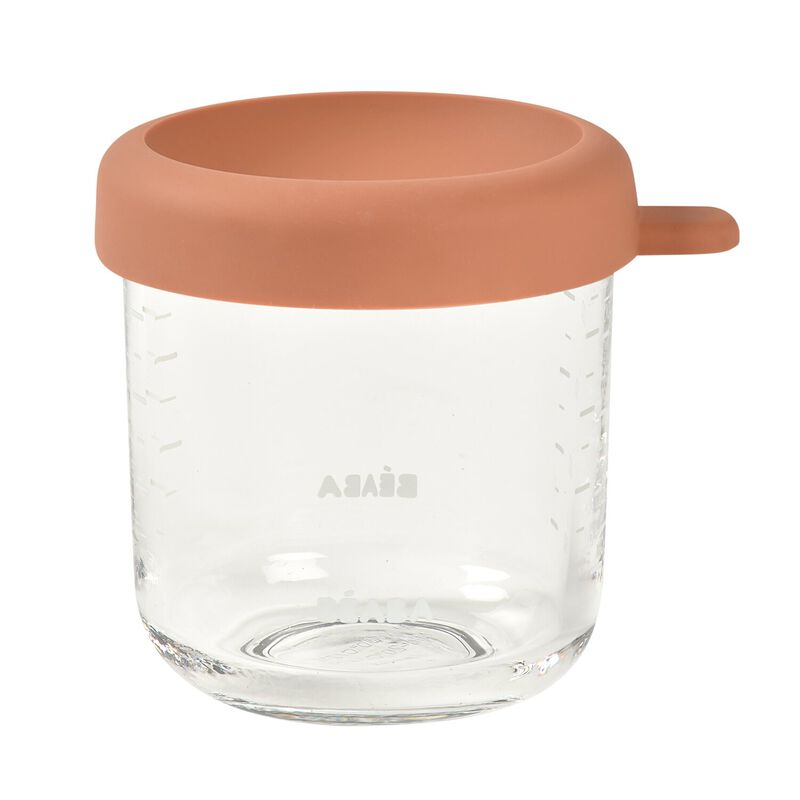 Glass Baby Food Jars 250ML - Terracotta 
