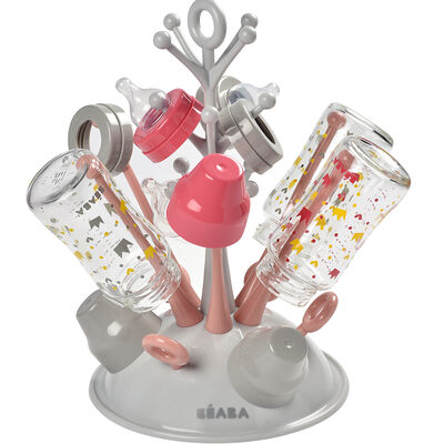 Tree baby bottle drainer pink