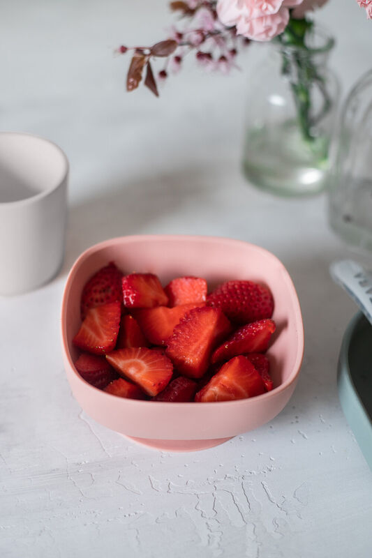 Silicone Suction Bowl pink