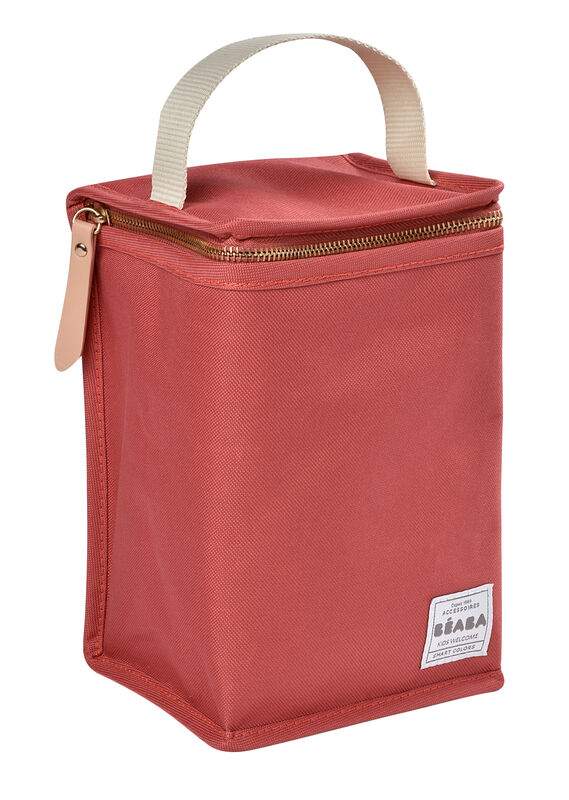 Insulated lunch pouch terracota 2