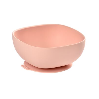 Silicone Suction Bowl pink