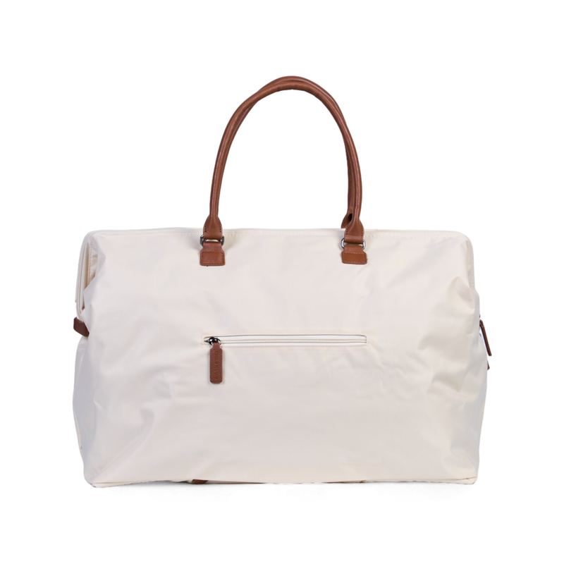 Mommy Bag Diaper bag, Delivery bag, Hospital bag, Travel bag with changing mat - OFF WHITE/BLACK