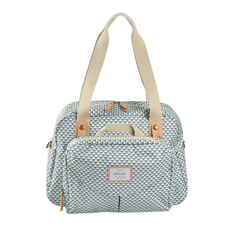 Geneve II Diaper Bag Play Print sage green
