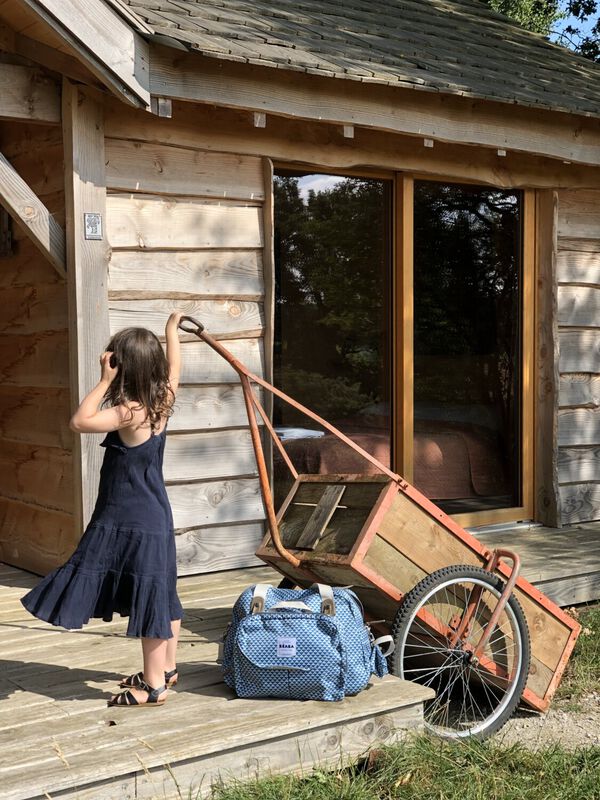 Sac &agrave; langer Gen&egrave;ve - Play print Bleu