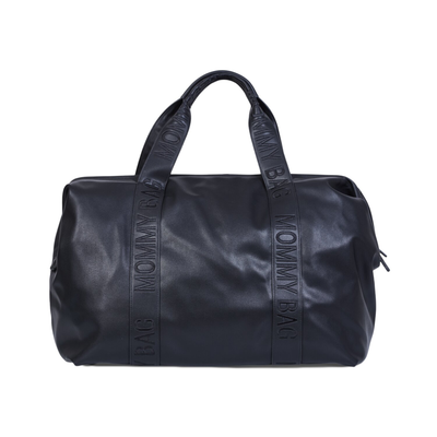 Mommy Bag &reg; Verzorgingstas - Signature - Vegan leer - Zwart