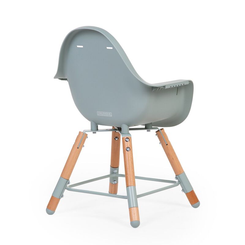 Evolu Chaise Haute - Réglable En Hauteur (50-75 Cm/*90 Cm) - Naturel Menthe (Childhome) - Image 13