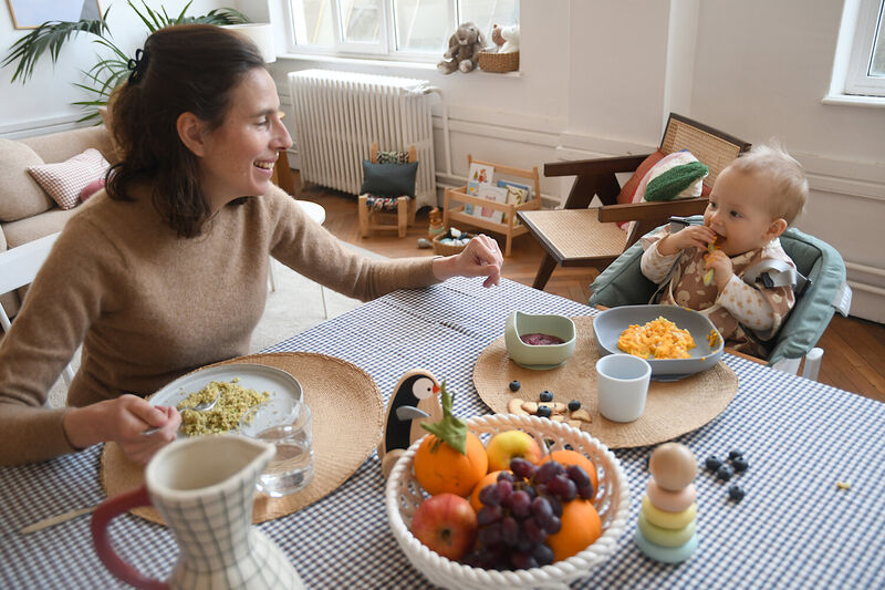 Contenitore per il pranzo in silicone da 4 pezzi - Ciottolo