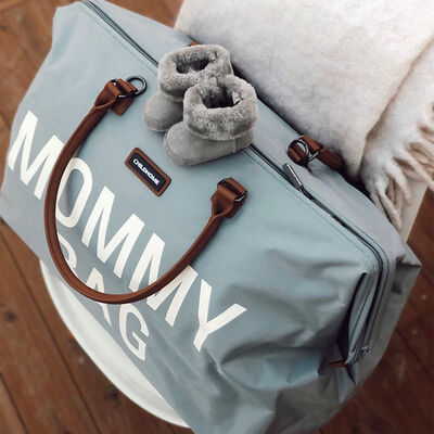 Childhome Mommy Bag - Grey/Off White