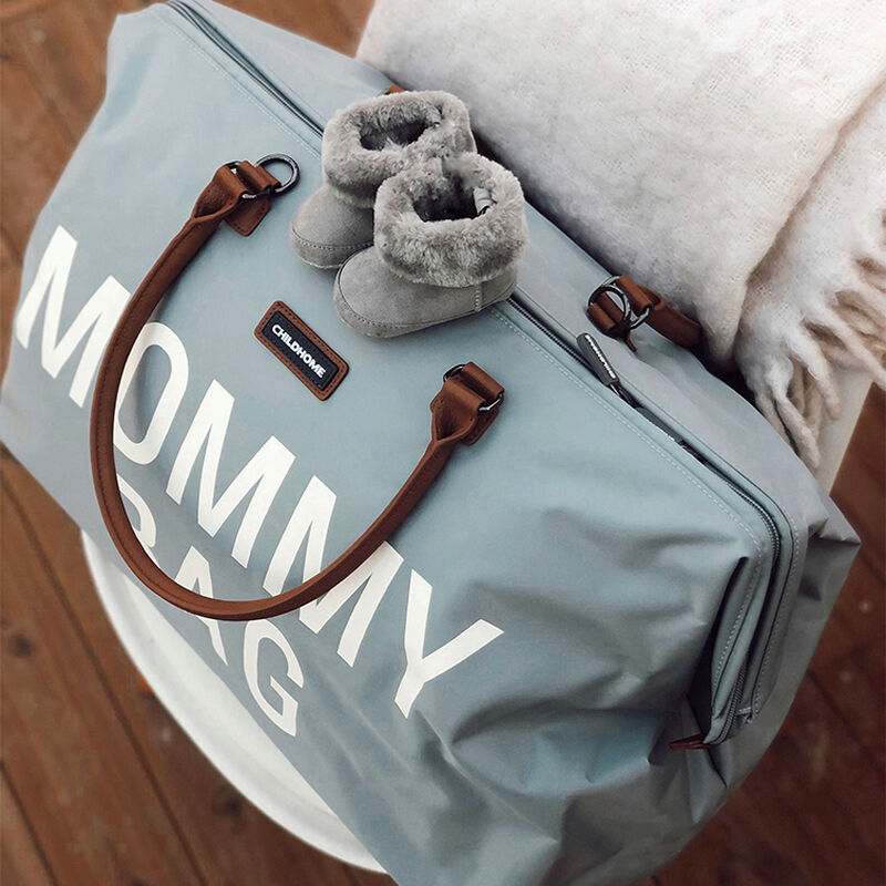 Childhome Mommy Bag - Grey/Off White 6.0