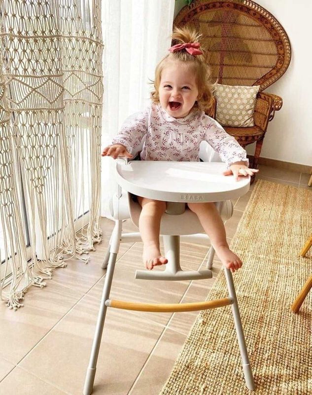 Chaise haute &eacute;volutive Up and Down&reg; Blanc/Gris