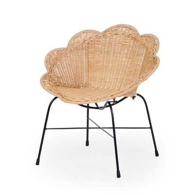 Kids chair Flower rattan