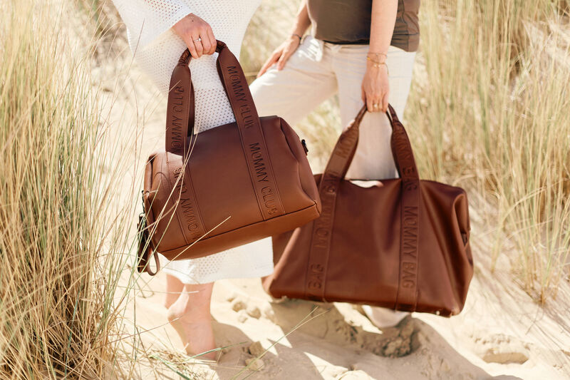 Wickeltasche Mommy Club - Signature - Veganes Leder - Dunkelbraun