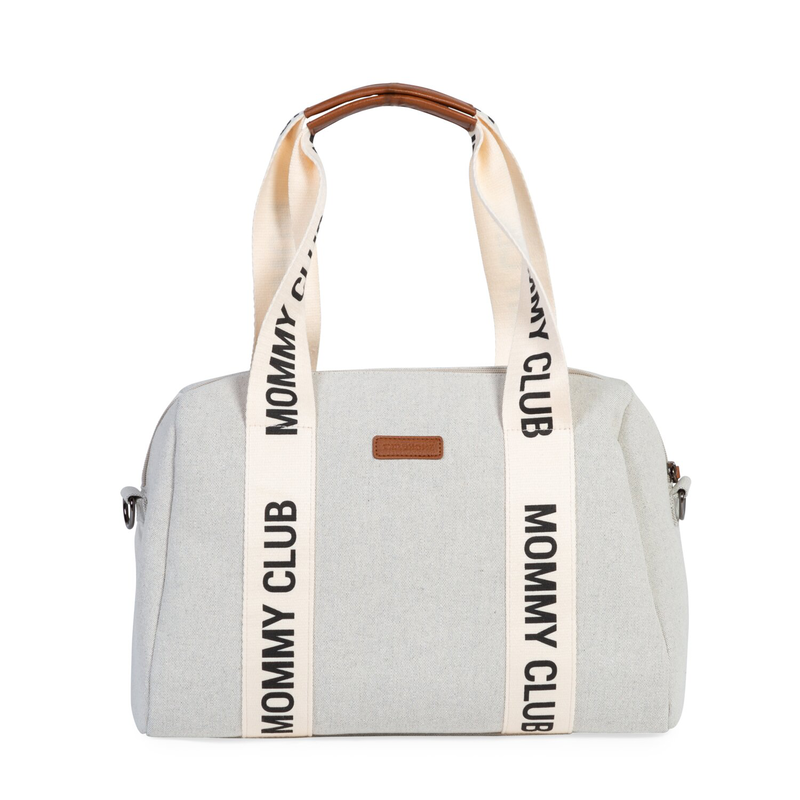 Nusery bag Mommy Club Signature Canvas off white