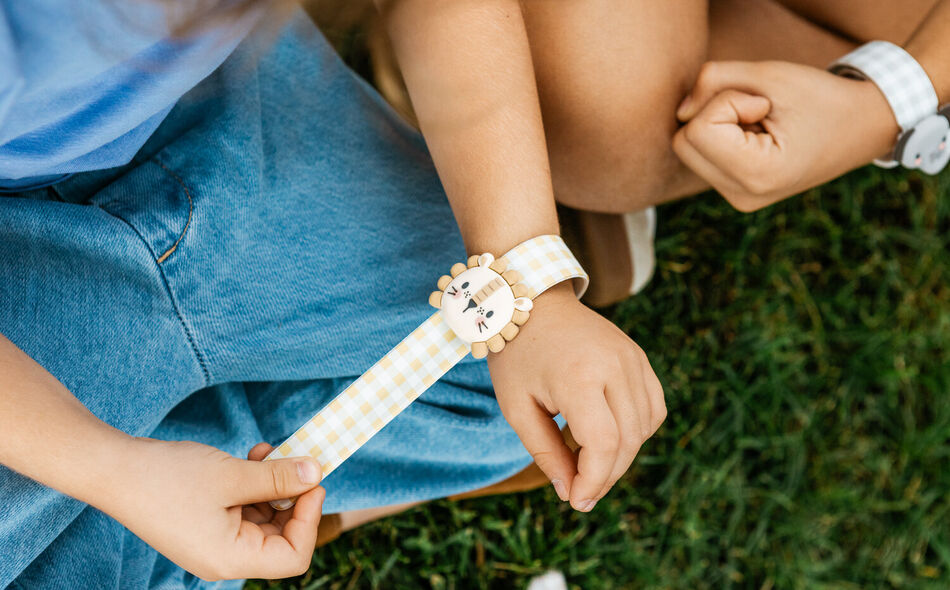 Zitronengras-Armband mit 2 Nachf&uuml;llungen - L&ouml;we