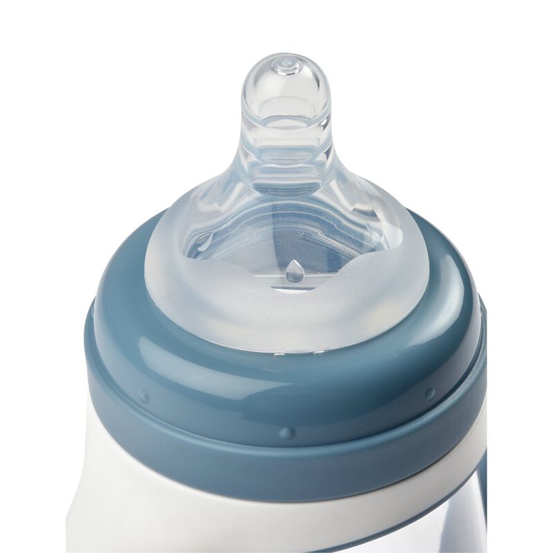 2-In-1 Bottle to Sippy Learning Cup 210ml - Windy Blue