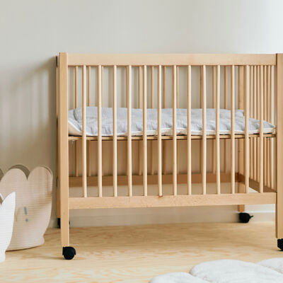 Parc 97 + Roues - 95x75 Cm - Bois - Naturel