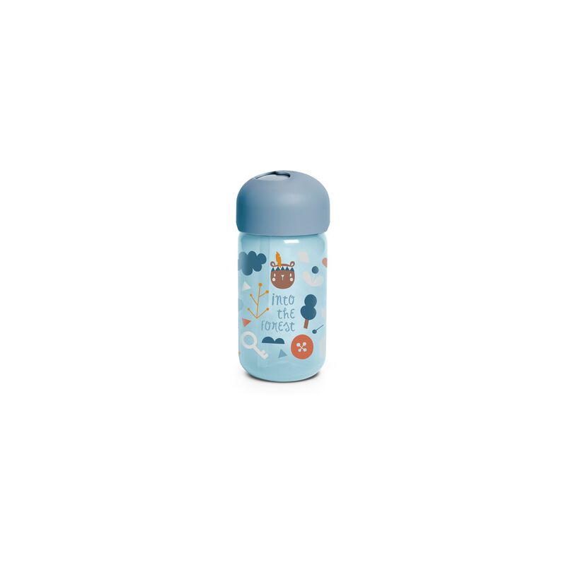 Lernbecher mit Strohhalm +18m  Blue