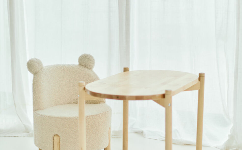 Chaise Pour Enfants - Teddy - Ecru Naturel
