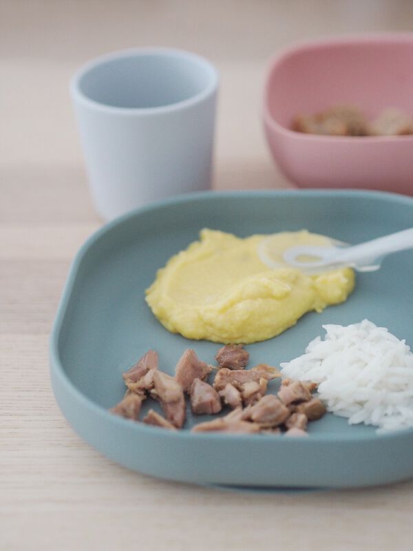 4-Piece Silicone Dinner Set eucalyptus