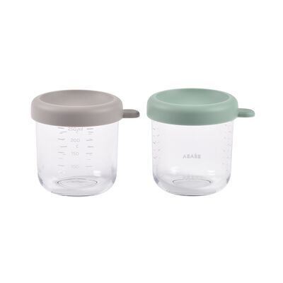 Lot 2 portions verre 250ml Vert sauge/Gazelle