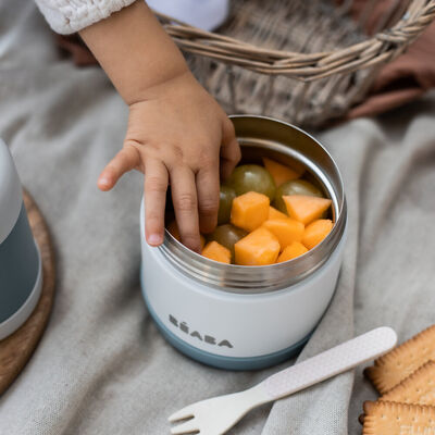 Thermo-portion inox 500ml Bleu