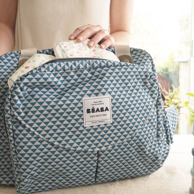 Sac à langer Genève - Play print Bleu