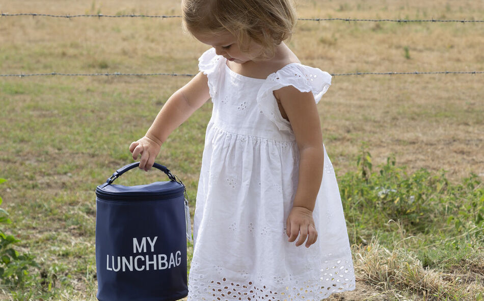My Lunchbag - Avec Doublure Isolante - Navy Blanc