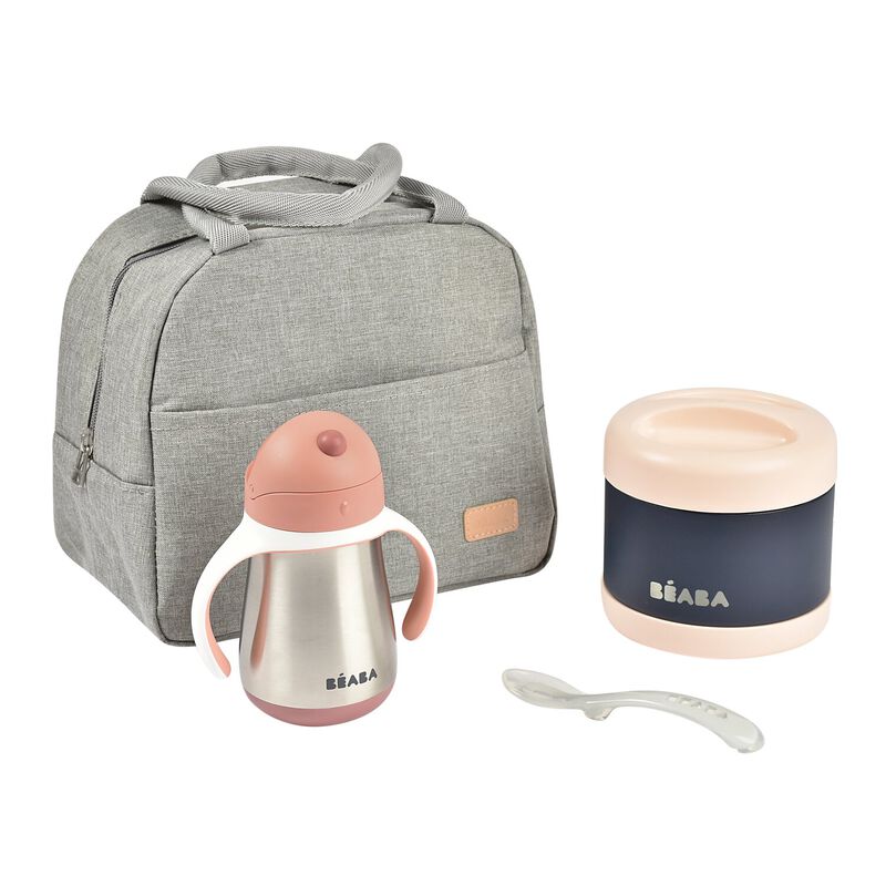 On-the-go mealtime old pink
