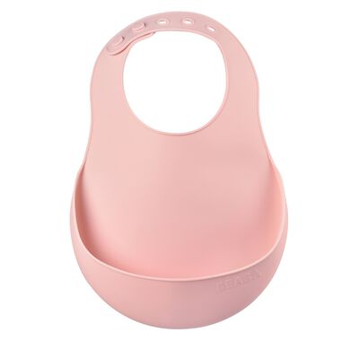 Bavoir silicone old pink