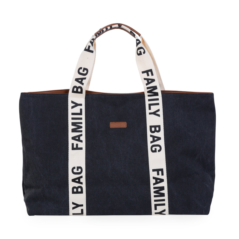 Family Bag Sac A Langer - Signature - Canvas - Noir (Childhome) - Image 6