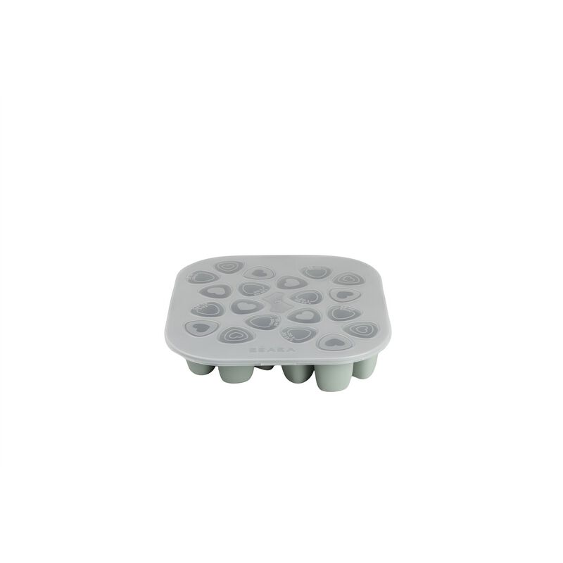 Tiny silicone multi-portion mold - 20 x 35 ml - Sage green