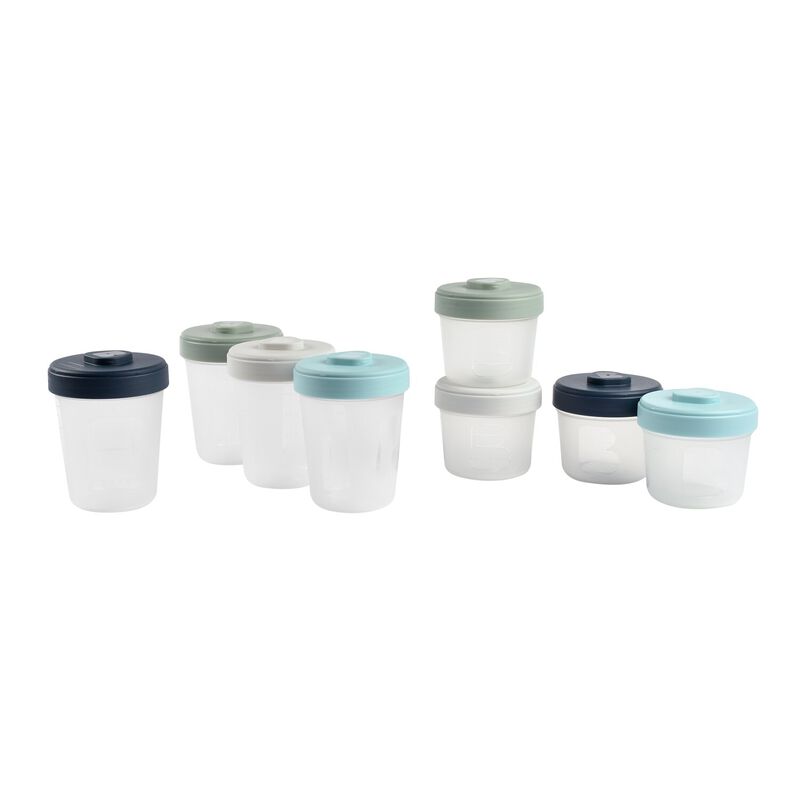 Lot de 8 portions clip 2&egrave;me &acirc;ge (4X150ml et 4X250ml)