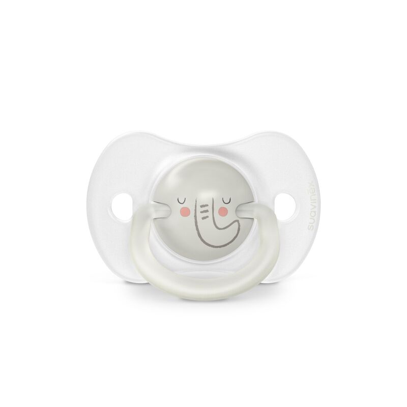 Set van 2 Night&Day SX Pro 0/6M glow-in-the-dark fopspenen Elephant