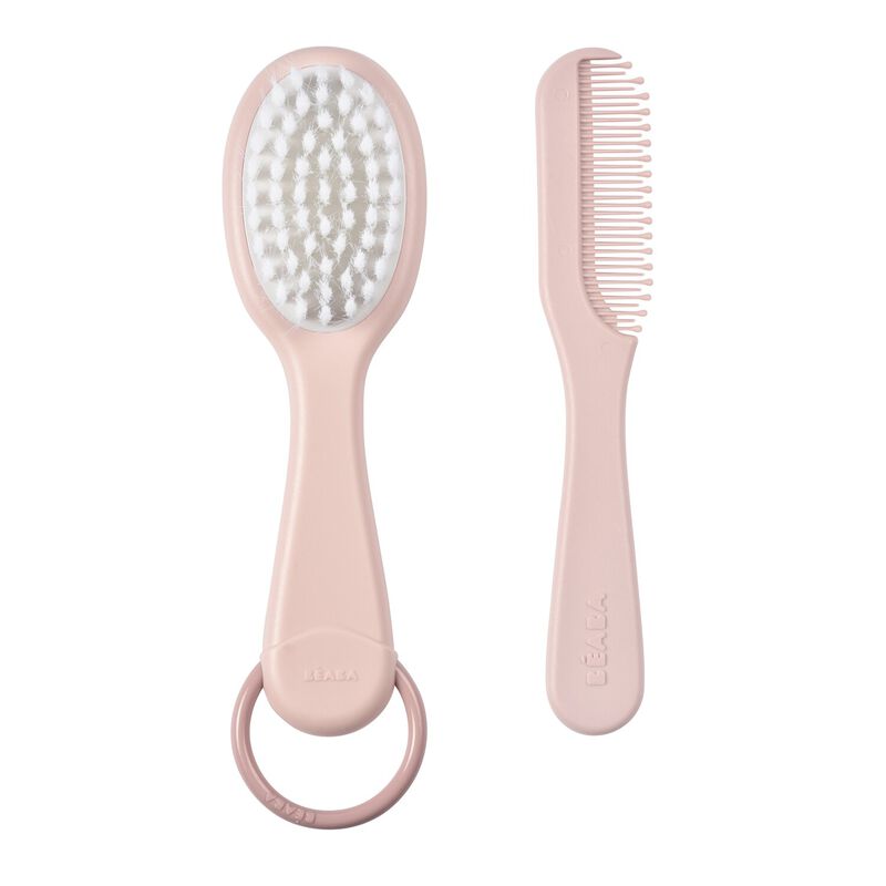 Baby Brush And Comb - Old Pink