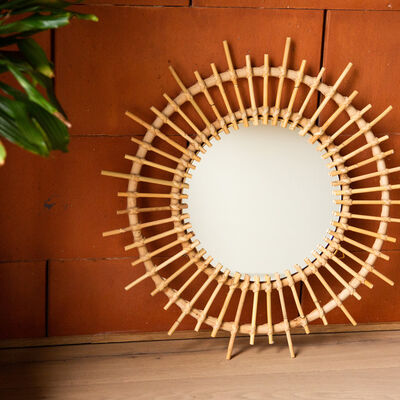 Rattan Mirror - Fondi - 60 Cm