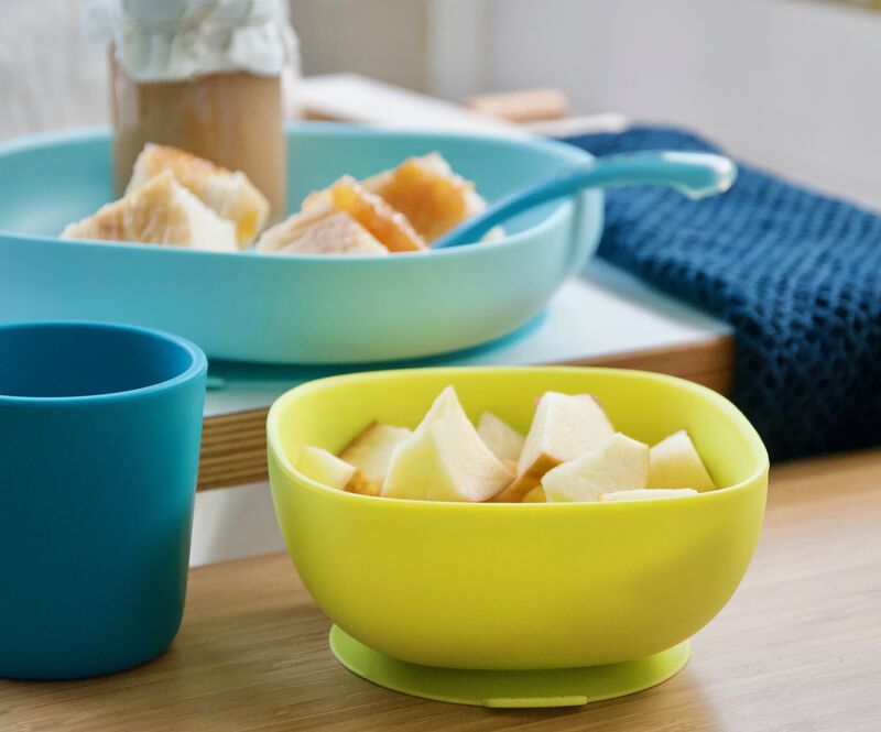 Coffret repas silicone Bleu