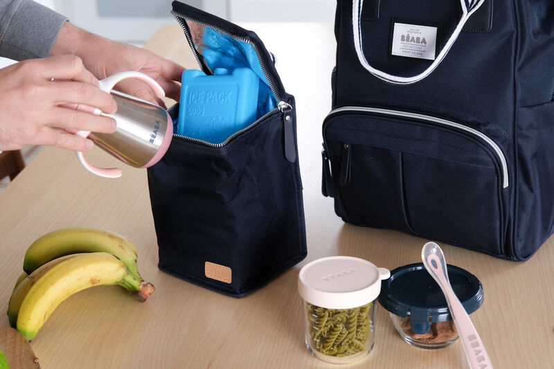 Pochette repas isotherme Bleu fonc&eacute;