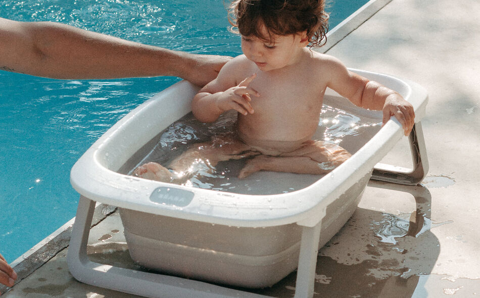 EAZY POP Foldable Bath Velvet Grey