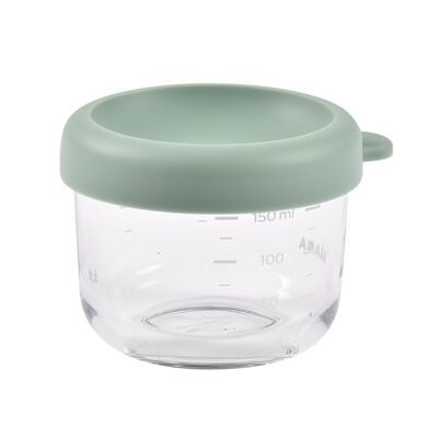 150ml glass portion jar SAGE GREEN