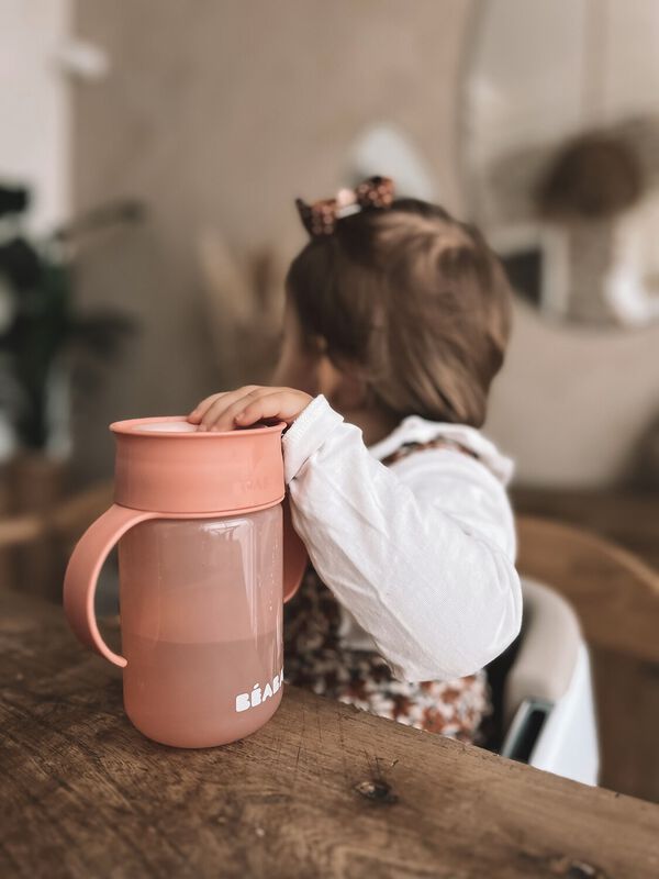 360° learning cup pink
